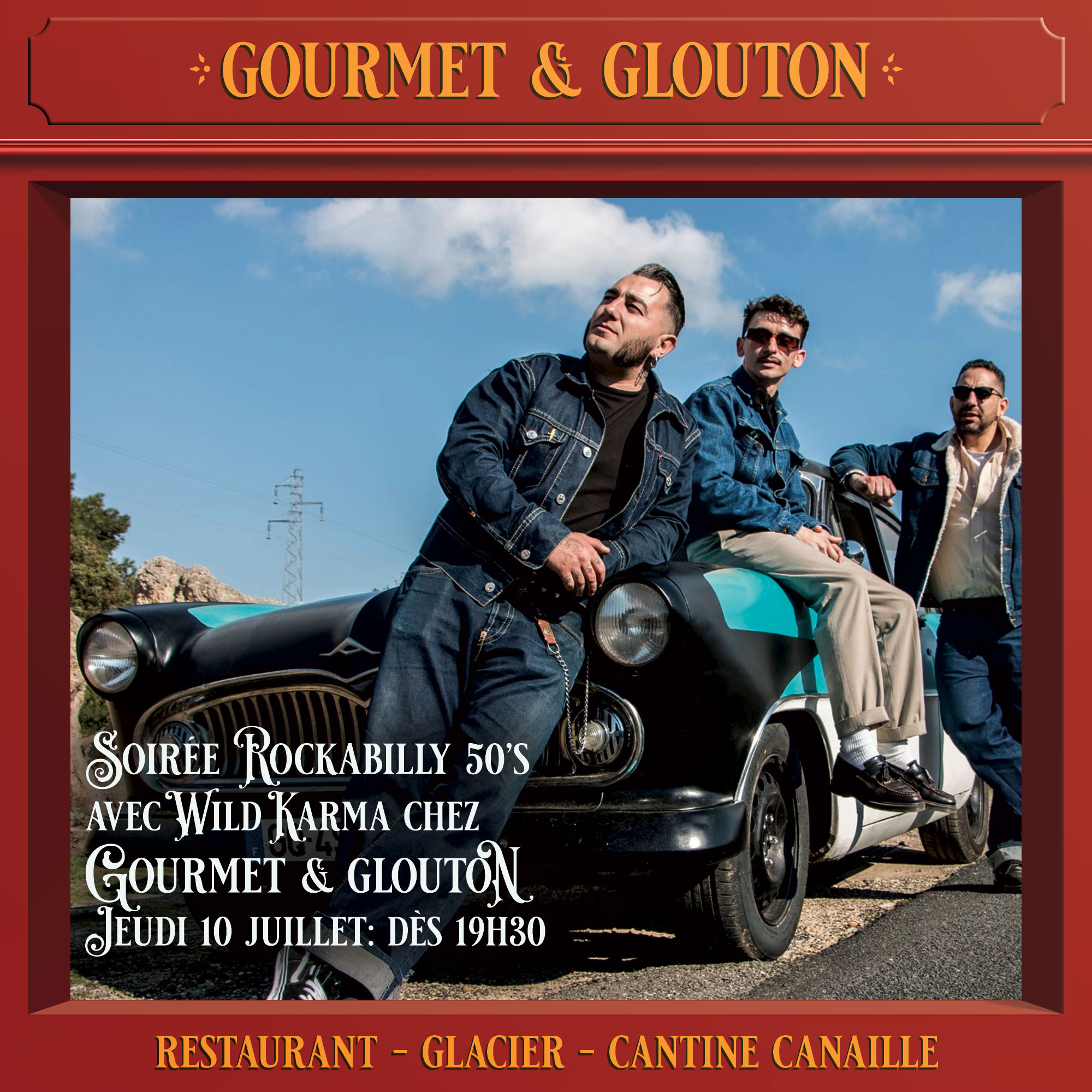 Restaurant, gastronomie, Auvergnate, plats, canaille, Chaudesaigues, Chaudes-Aigues - Gourmet & Glouton, soirée, concert.