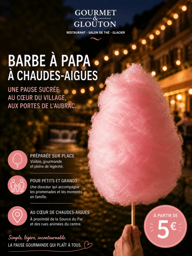 barbe a papa chaudes aigues ambiance soiree aubrac