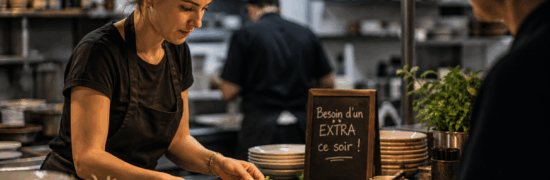travail en extra restauration à Chaudes-Aigues service en cuisine besoin renfort équipe