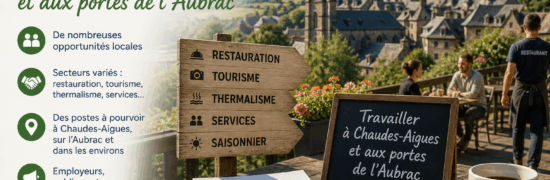 offres emploi Chaudes-Aigues Aubrac restauration tourisme travail saisonnier