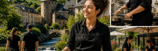 où travailler à Chaudes-Aigues Aubrac emploi restauration tourisme service équipe