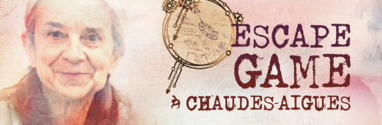 Affiche du Secret de Rose, expérience immersive et escape game situé dans le quartier historique de la Source du Par à Chaudes-Aigues, dans le Cantal.